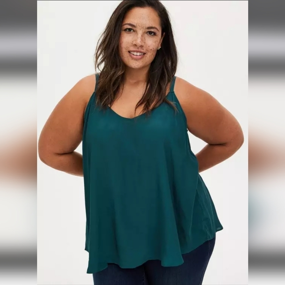 Torrid Sophie Crepe Faille Swing Cami, Plus Size 1